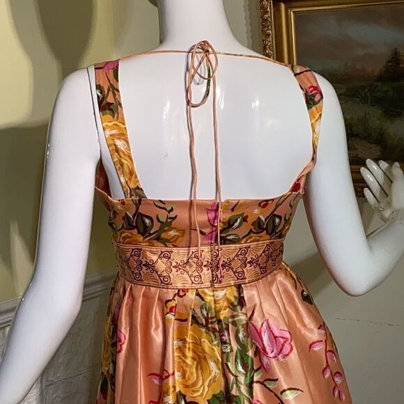 Forever 21 Pink Floral Satin Dress - Picture 6 of 7